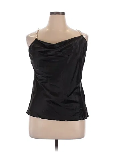 Pre-owned Nicole Miller Sleeveless Blouse In Black