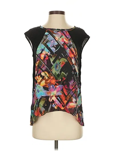 Pre-owned Nicole Miller Sleeveless Blouse In Black