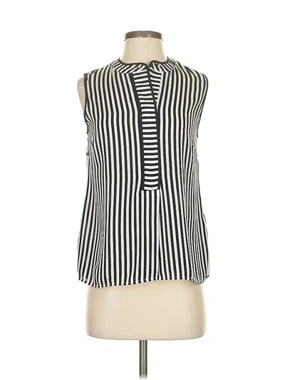 Pre-owned Nicole Miller Sleeveless Blouse In Black