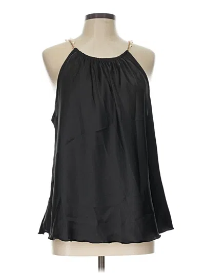 Pre-owned Nicole Miller Sleeveless Blouse In Black