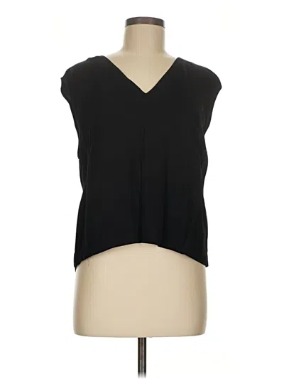 Pre-owned Nicole Miller Sleeveless Blouse In Black