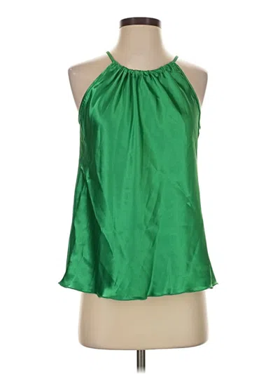 Pre-owned Nicole Miller Sleeveless Blouse In Green