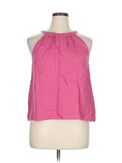 Pre-owned Nicole Miller Sleeveless Blouse In Pink