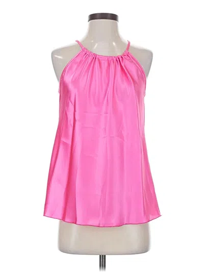 Pre-owned Nicole Miller Sleeveless Blouse In Pink