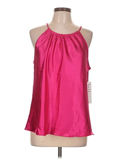 Pre-owned Nicole Miller Sleeveless Blouse In Pink