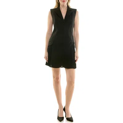 Nicole Miller Sleeveless Jacket Dress In Green