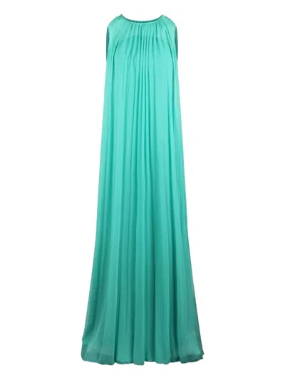 Nicole Miller Sleeveless Maxi Dress In Blue
