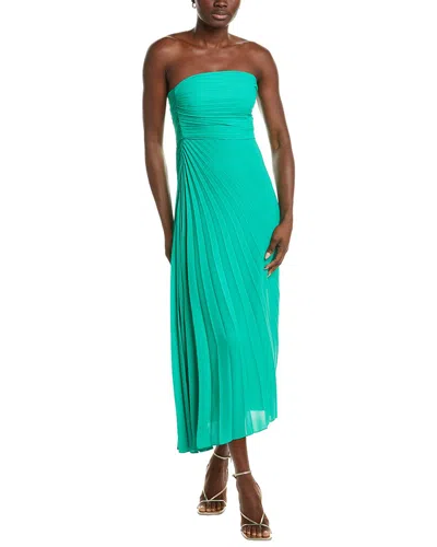 Nicole Miller Sleeveless Midi Dress In Green