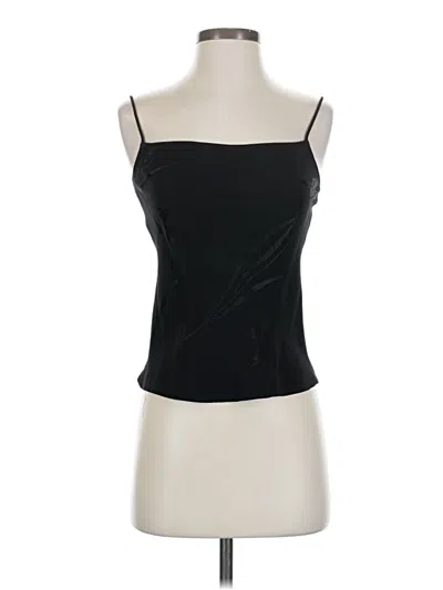 Pre-owned Nicole Miller Sleeveless Top Black Strapless Neckline Tops