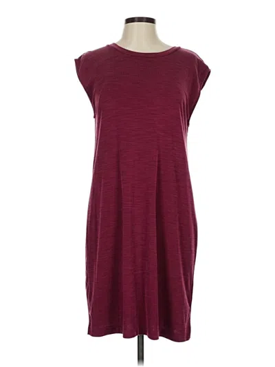 Pre-owned Nicole Miller Sleeveless Top Burgundy Boatneck Tops