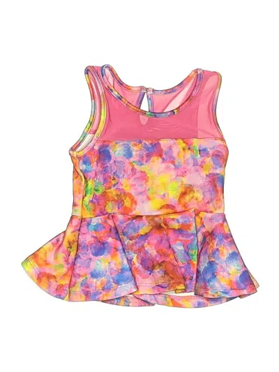 Pre-owned Nicole Miller Babies' Sleeveless Top Pink Halter Neckline Tops