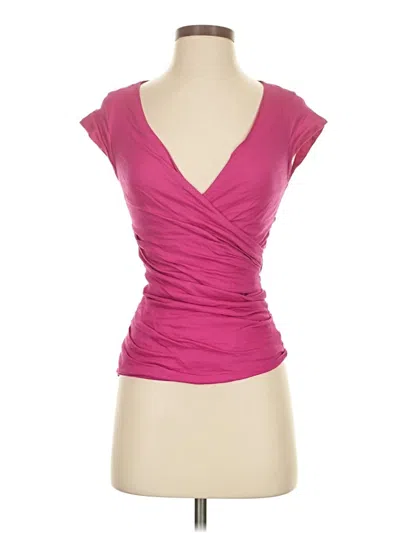 Pre-owned Nicole Miller Sleeveless Top Pink V-neck Tops