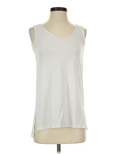 Pre-owned Nicole Miller Sleeveless T-shirt In Ivory