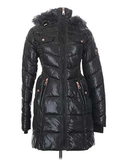 Pre-owned Nicole Miller Snow Jacket In Black