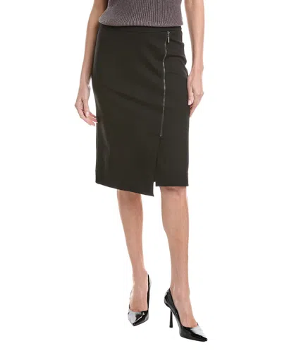 Nicole Miller Solid Skirt In Green