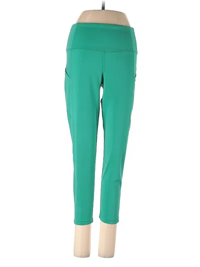 Pre-owned Nicole Miller Sport Active Pants In Green