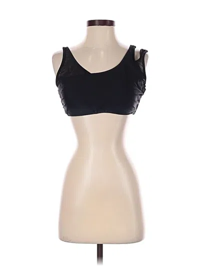 Pre-owned Nicole Miller Sports Bra In Black