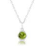 Nicole Miller Sterling Silver Round Gemstone Hexagon Pendant Necklace On 18 Inch Chain In Multi