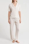 Nicole Miller Stripe Gauze Pajamas In Painted Stripe C