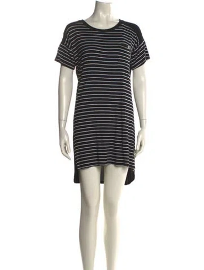Pre-owned Nicole Miller Striped Mini Dress