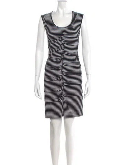 Pre-owned Nicole Miller Striped Mini Dress In Multi