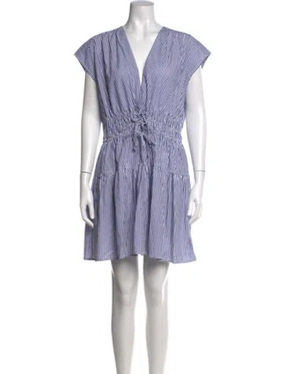 Pre-owned Nicole Miller Striped Mini Dress W/ Tags In Multi