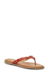 Nicole Miller Studded Thong Sandal In Red