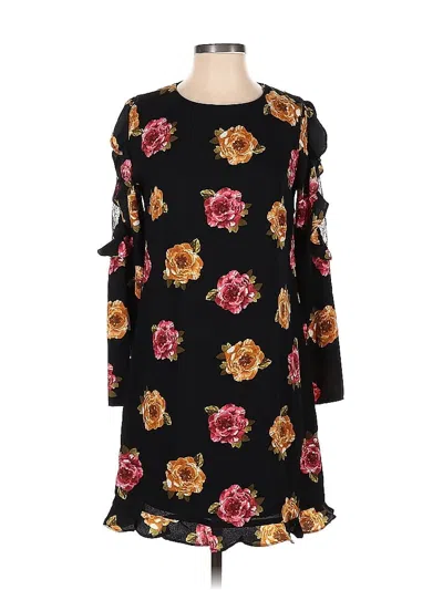 Pre-owned Nicole Miller Studio Casual Dress In Black