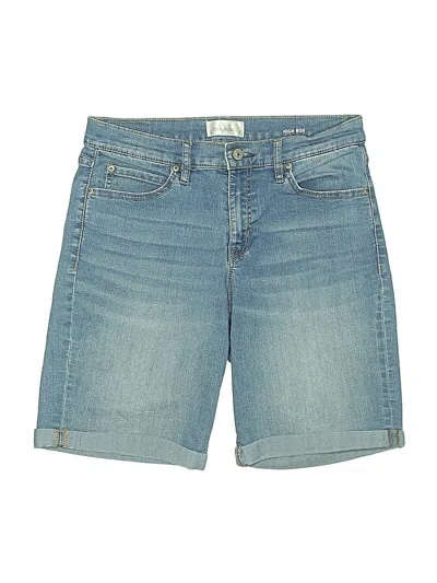 Pre-owned Nicole Miller Studio Denim Shorts In Blue