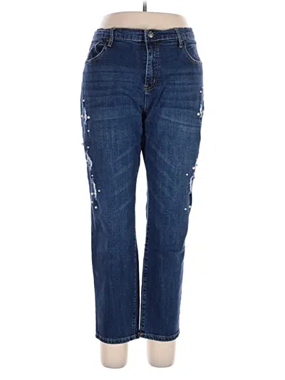 Pre-owned Nicole Miller Studio Jeans In Blue