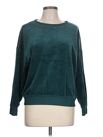 Pre-owned Nicole Miller Sweatshirt In Teal
