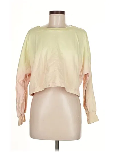 Pre-owned Nicole Miller Sweatshirt In Yellow