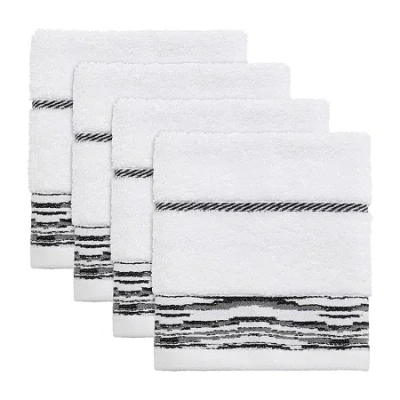 Nicole Miller Sydney 4-pc. Washcloth In White