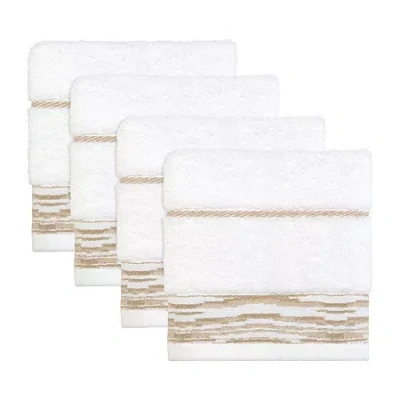 Nicole Miller Sydney 4-pc. Washcloth In White