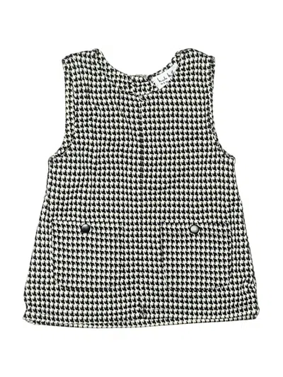 Pre-owned Nicole Miller Babies' Tank Top Black Square Neckline Tops