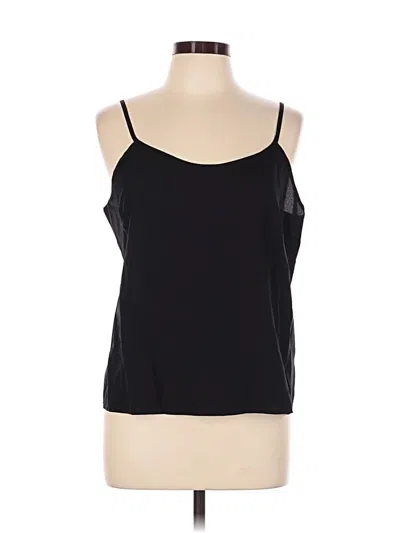 Pre-owned Nicole Miller Tank Top Black Strapless Neckline Tops