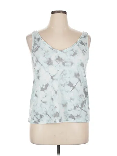 Pre-owned Nicole Miller Tank Top Silver Strapless Neckline Tops