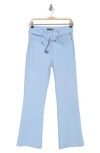 Nicole Miller Tie Waist Bootcut Pants In Blue