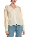 Nicole Miller Top In Neutral