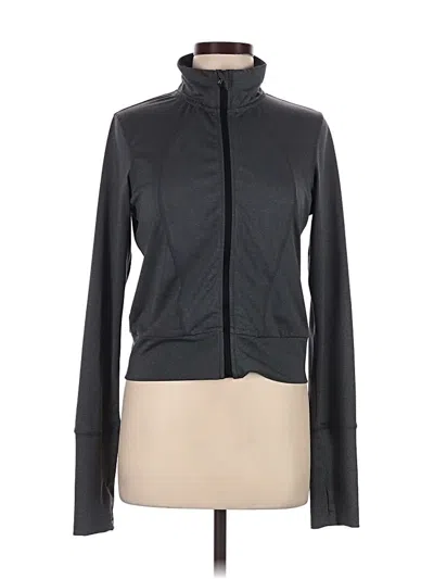 Pre-owned Nicole Miller Track Jacket In Gray