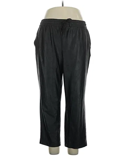 Pre-owned Nicole Miller Track Pants In Black