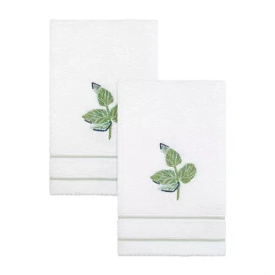Nicole Miller Tropiluxe 2-pc. Fingertip Towel In White