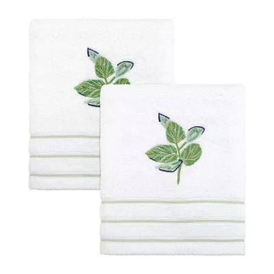 Nicole Miller Tropiluxe 2-pc. Hand Towel In White