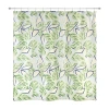 Nicole Miller Tropiluxe Shower Curtain In Green