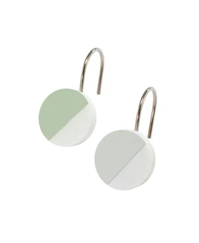 Nicole Miller Tropiluxe Shower Hook, Set Of 12 In Multi