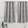 Nicole Miller Turion Grommet Top Light-filtering Set Of 2 Curtain Panel In Gray