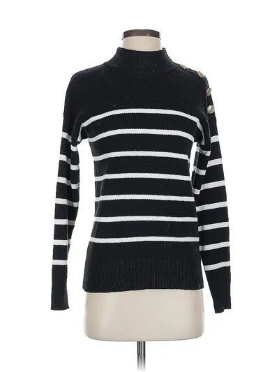 Pre-owned Nicole Miller Turtleneck Sweater In Black