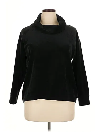 Pre-owned Nicole Miller Turtleneck Sweater In Black