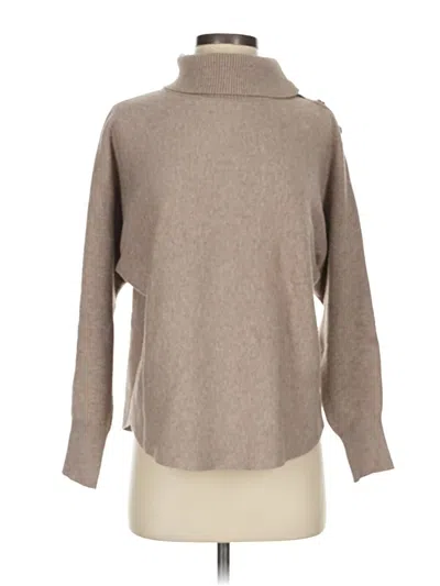 Pre-owned Nicole Miller Turtleneck Sweater In Brown