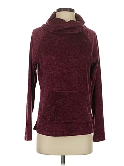 Pre-owned Nicole Miller Turtleneck Sweater In Burgundy